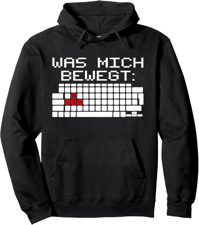 Gamer WASD Gaming Zocken Zocker Computer Tastatur Lustig Pullover Hoodie