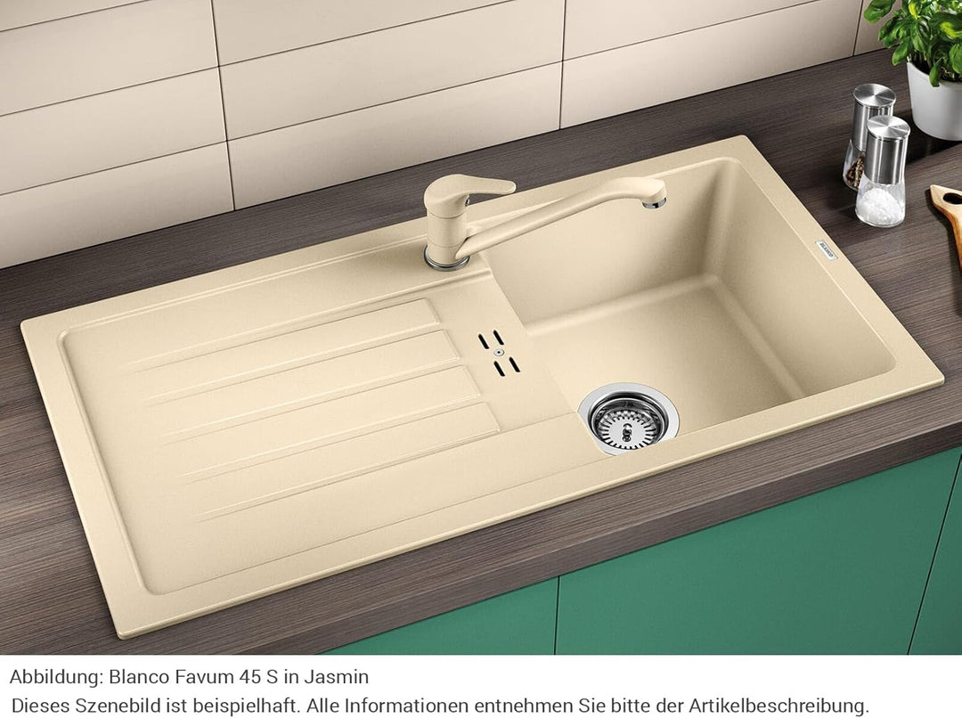 BLANCO FAVUM 45 S | SILGRANIT anthrazit | Einbauart: Einbau von Oben | reversibel | ohne Ablauffernb
