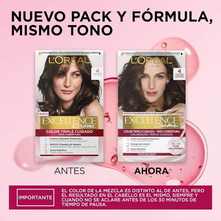 Excellence Crema N.3 3 Dunkelbraun 1 stück (1er Pack), 3 Dunkelbraun 1 stück (1er Pack)