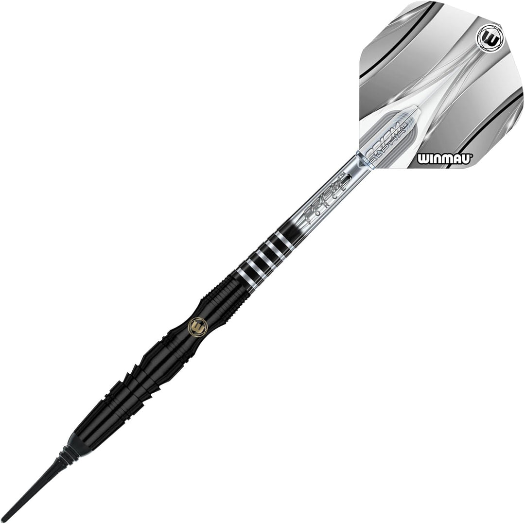 WINMAU Sniper Black Professionelles Wolfram-Dart-Set mit Flights und Schäften (Shafts) 20.0 Gramm, 2