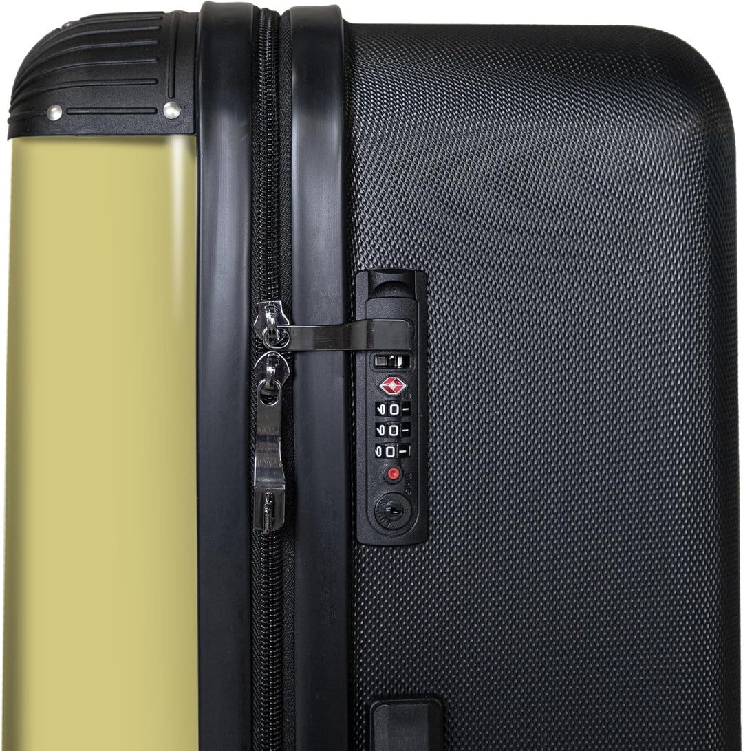 NoBoringSuitcases.com® Koffer XL Gross 77x51.5x28 cm Hartschale Reisekoffer 4 Rollen Leicht Koffer T
