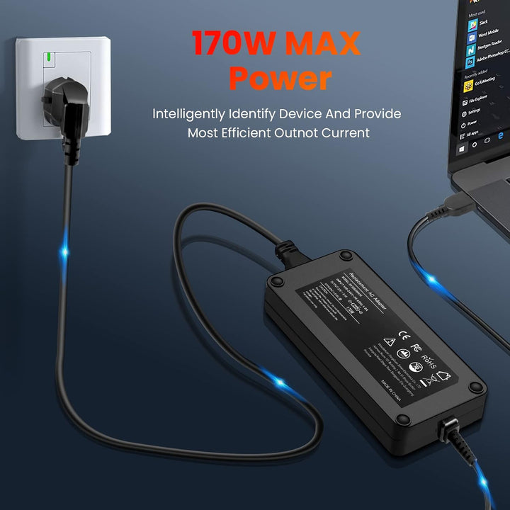 170W Laptop Netzteil für Lenovo Legion Y700 Y540 Y530 Y730 Y720 Thinkpad P50 P51 P70 P71 W540 W541 E
