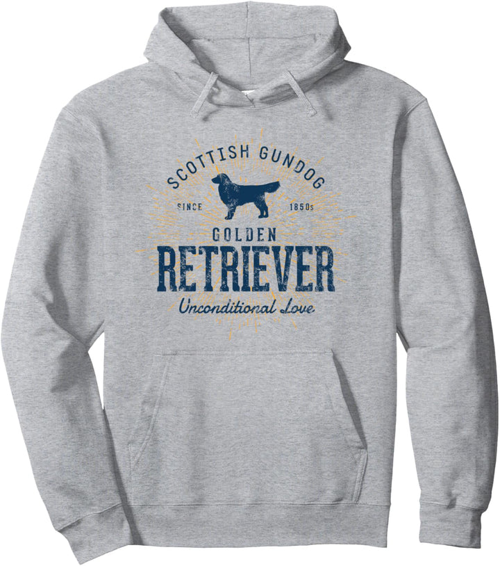 Vintage Golden Retriever Pullover Hoodie