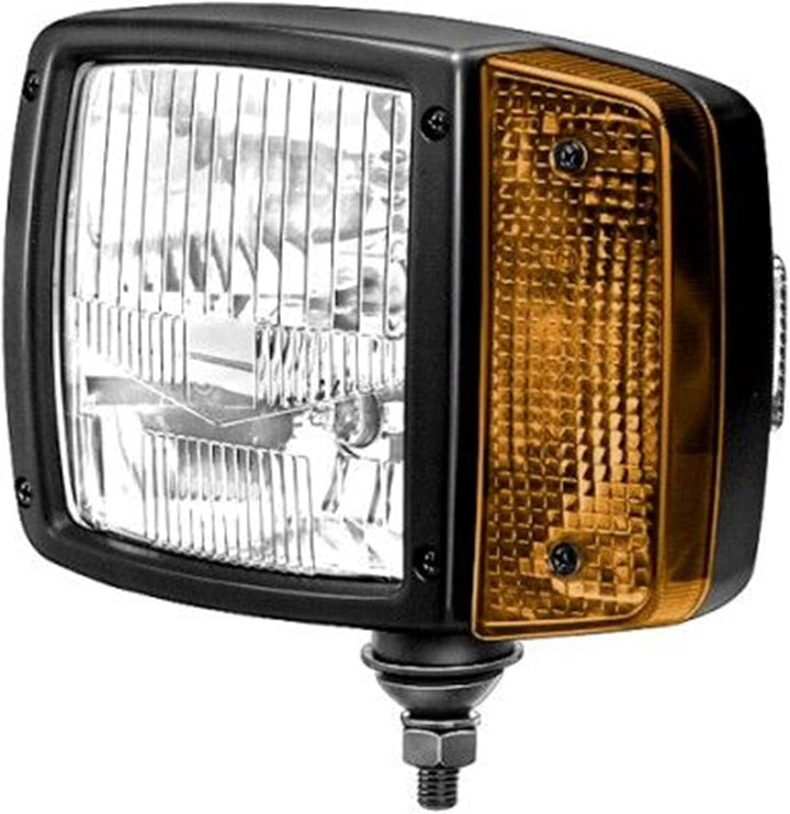 HELLA - Hauptscheinwerfer - 12V - Anbau - Lichtscheibenfarbe: gelb - Stecker: AMP - rechts - 1SA 996