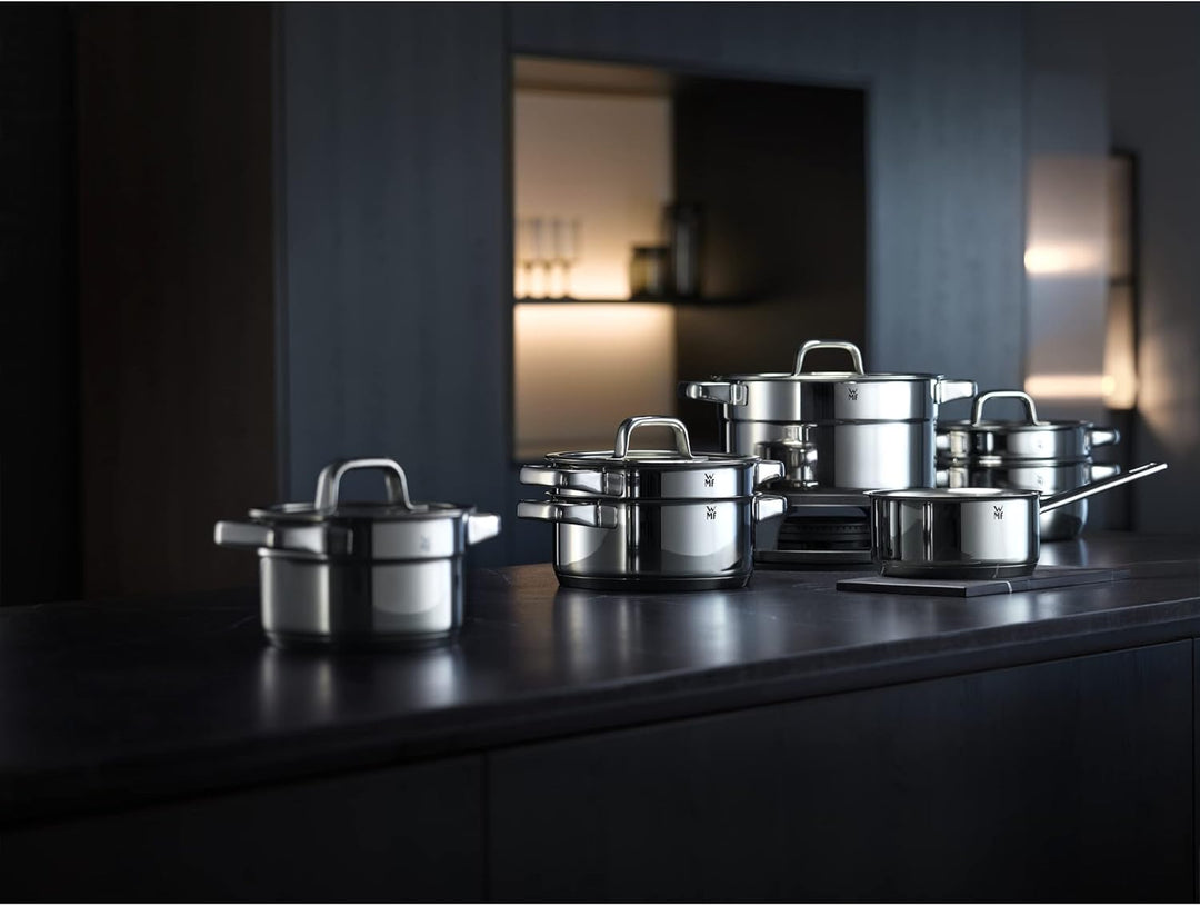 WMF Compact Cuisine Gemüse-/ Kartoffeldämpfer 24 cm, Dampfgarer Einsatz für Topf, Cromargan Edelstah