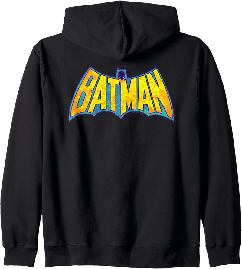 Batman Neon Distress Logo Kapuzenjacke