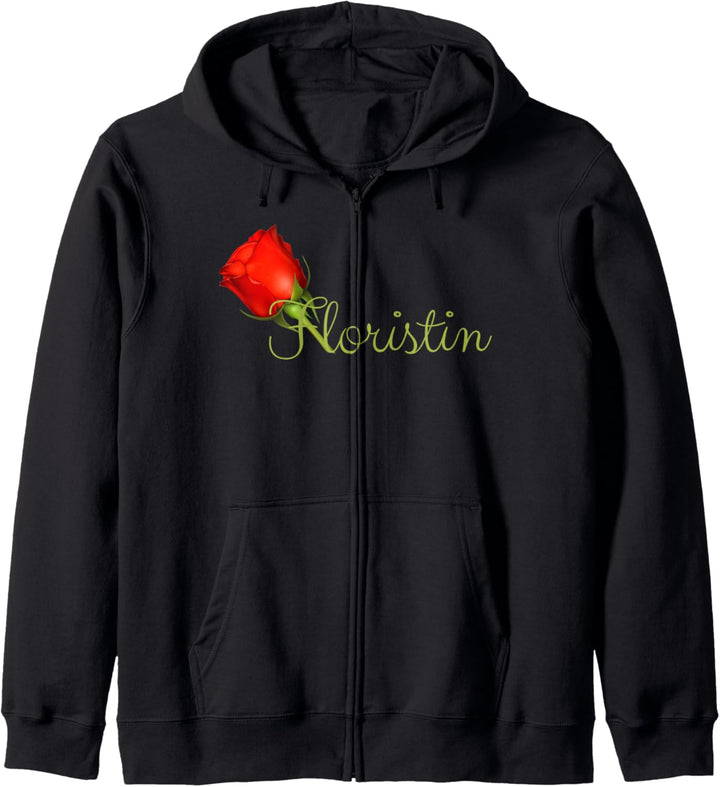 Florist Floristin Floristen Floristik Damen Frauen Mädchen Kapuzenjacke
