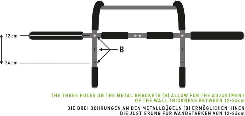 Schildkröt Multifunktions-Türreck 4 in 1, Multifunktional verstellbar, max. 100 kg Schwarz-Grau, 960