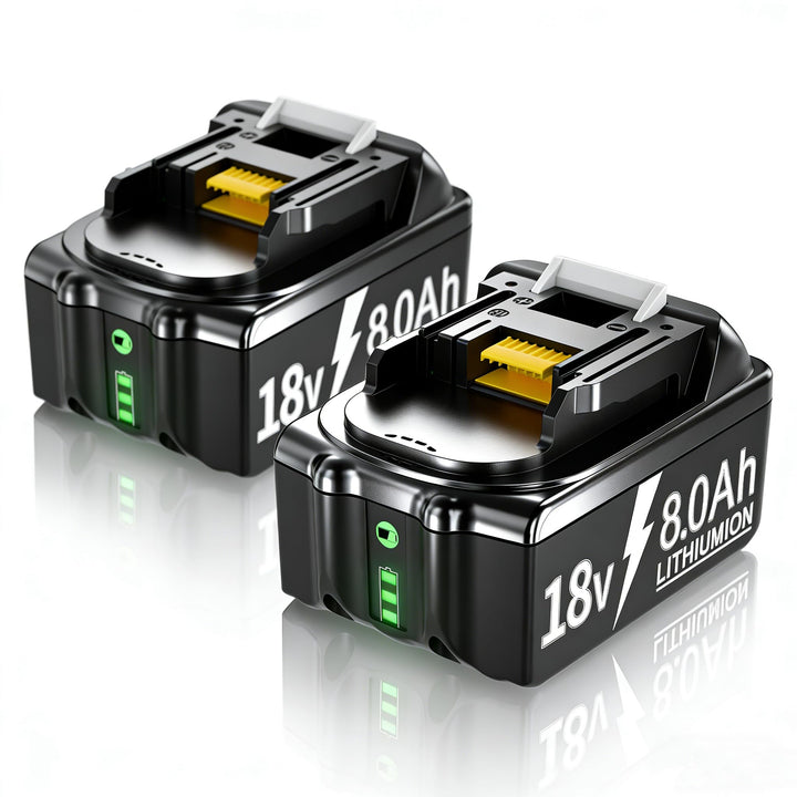 2026 Upgrade 2 Stück 8.0Ah/8000mAh BL1830 Batteries Ersatzakku für makita 18V Akku BL1830B BL1840 BL