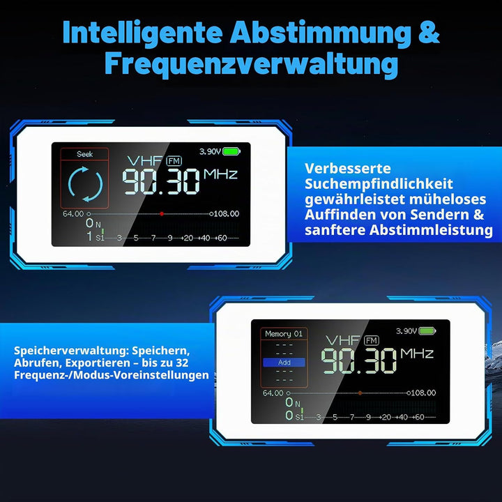 AURSINC Si4732 Mini Radio V3 Pocket Shortwave Radio Receiver, HF SW MW VHF All Band, AM/FM/LSB/USB M