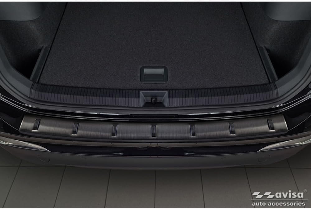 Avisa Schwarz Edelstahl Heckstossstangenschutz kompatibel mit Volkswagen Tiguan III (CT1) 2024- 'STR