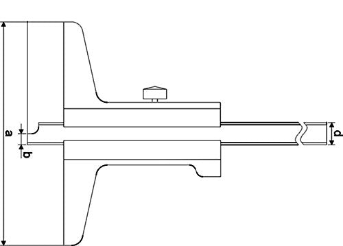 CNC QUALITÄT Tiefen-Messschieber 300 mm