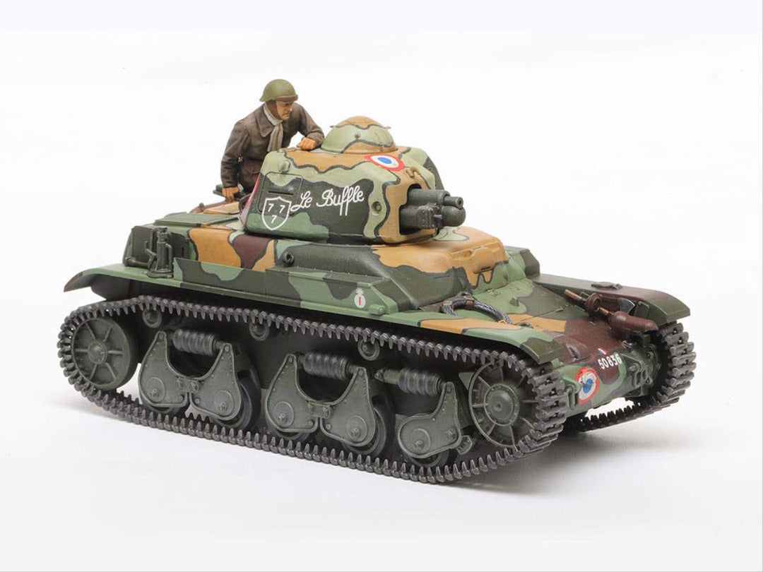 TAMIYA 35373-000 1:35 Französischer Panzer R35, originalgetreue Nachbildung, Modellbau, Plastik Baus
