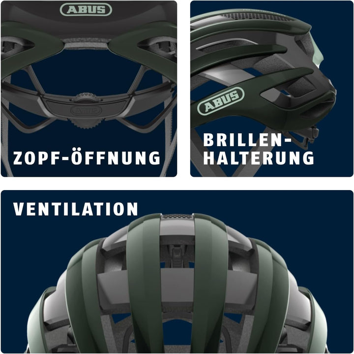 ABUS Rennradhelm AirBreaker - High-End Fahrradhelm für den professionellen Radsport - für Jugendlich