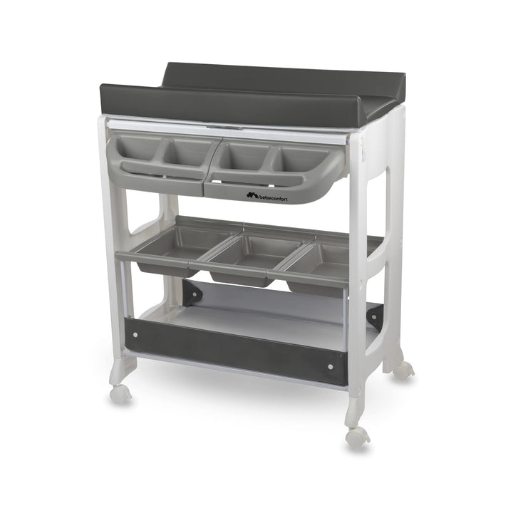 Bebeconfort Dolphy Wickelkommode & Badewanne, mobiler 2-in-1 Wickel- & Badewagen für Babys, mit inte