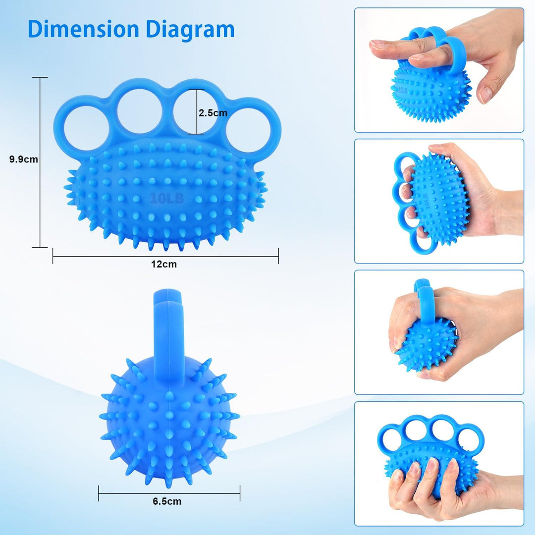 Handtrainer Fingertrainer Stressball 2 Set - Knetball für Hände Therapie, Handübungsbälle Anti Stres