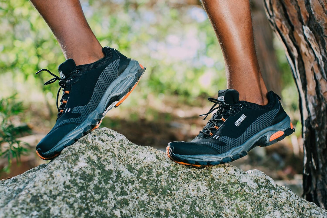 GUGGEN Mountain, Herren Trekkingschuhe Wanderschuhe Walkingschuhe Outdoorschuhe verbesserte wasserdi