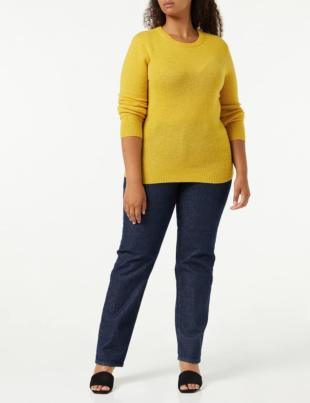 SPARKZ COPENHAGEN Damen Pure Cashmere O-Neck Pullover XS Gelb (Tuscan Sun 362), XS Gelb (Tuscan Sun