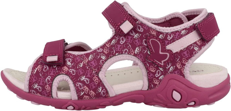Geox Mädchen J Whinberry G Sandal 26 EU Dk Raspberry Pink, 26 EU Dk Raspberry Pink