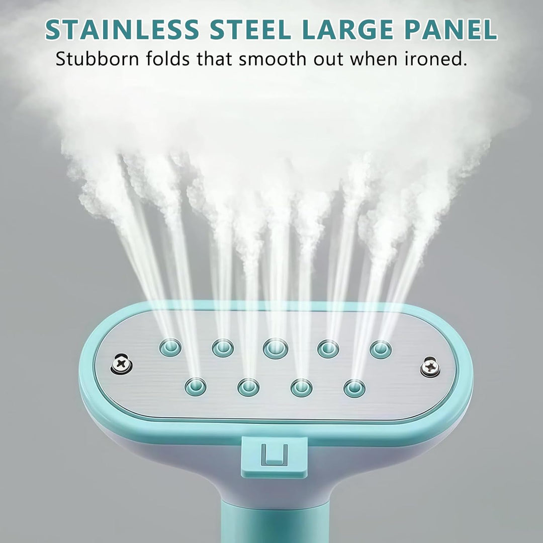 Steamer Dampfglätter, 1800W Doppelbügelstange Standdampfglätter, Dampfglätter mit 1.9L Wassertank, B
