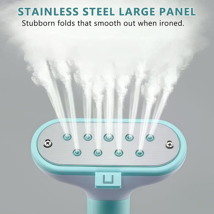 Steamer Dampfglätter, 1800W Doppelbügelstange Standdampfglätter, Dampfglätter mit 1.9L Wassertank, B