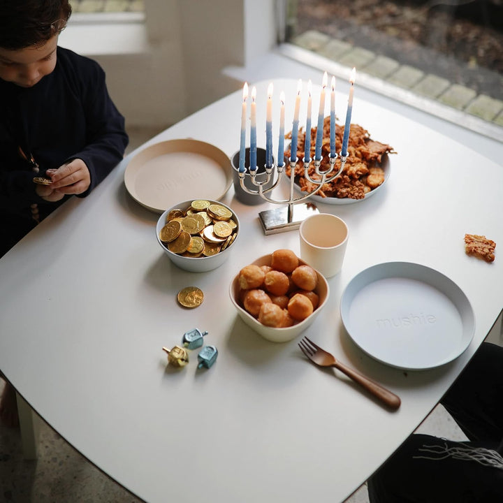mushie Runde Essgeschirr-Schalen für Kinder | 2er-Set | Hergestellt in Dänemark | BPA-frei | Spülmas