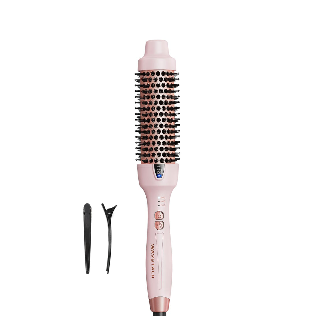 Wavytalk Thermobürste, Thermal Brush 38mm Ionische Lockenbürste erhitzt zur Erzeugung natürlicher Lo