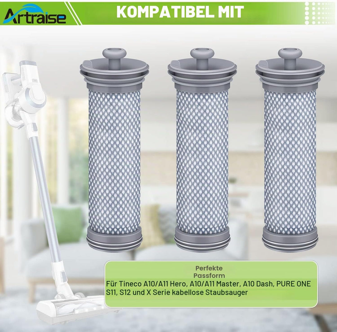 Ersatzfilter für Tineco A10 A11 Hero A10/A11 Master Pure One S11 Serie, S12, X schnurlosen Staubsaug