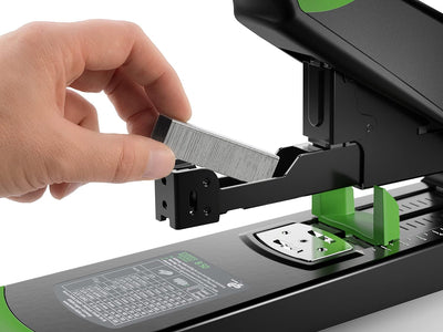 Novus B 50 re+new nachhaltiges Blockheftgerät (Heftleistung 140 Blatt, variable Einlegetiefe bis 75