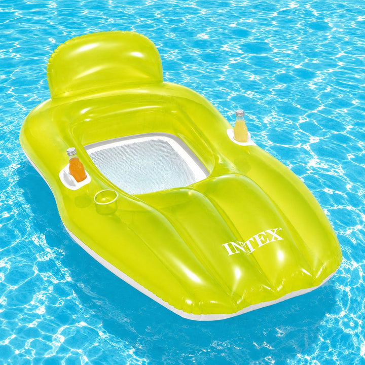 Schwimmsessel Matratzenstuhl Luftmatratze Schwimmliege 188x71cm Limegrün