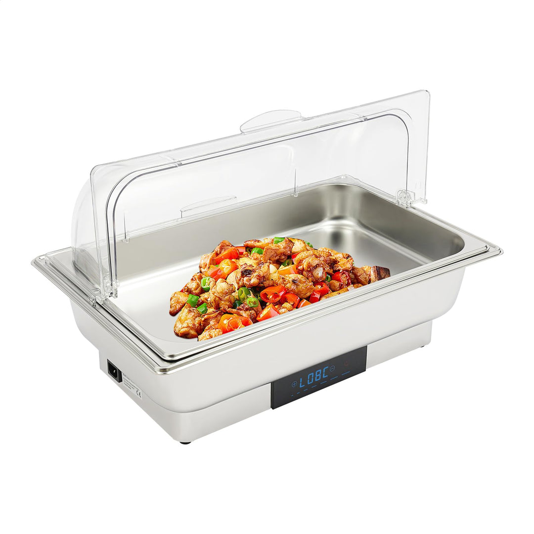 600W Chafing Dish Elektrisch Buffetwärmer Elektrisch Warmhaltebehälter Essen Wärmebehälter für Speis