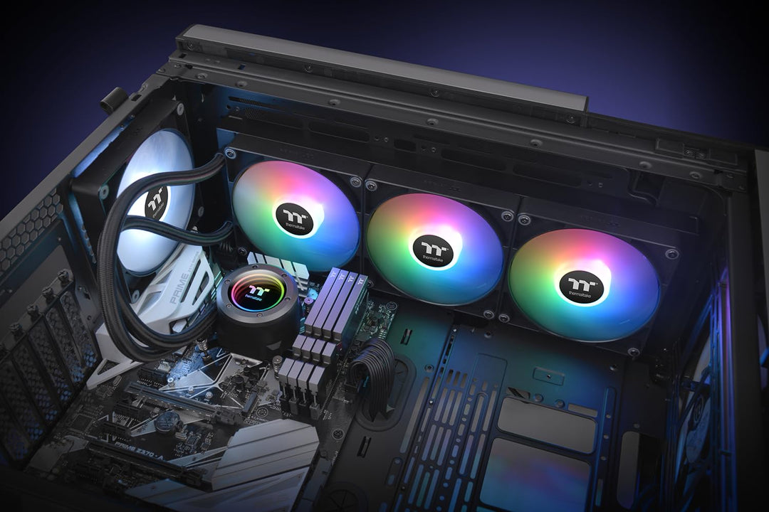 Thermaltake TH420 V2 ARGB Sync CPU Liquid Cooler All-In-One 420mm ARGB Black, 420mm ARGB Black