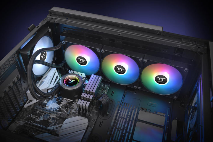 Thermaltake TH420 V2 ARGB Sync CPU Liquid Cooler All-In-One 420mm ARGB Black, 420mm ARGB Black