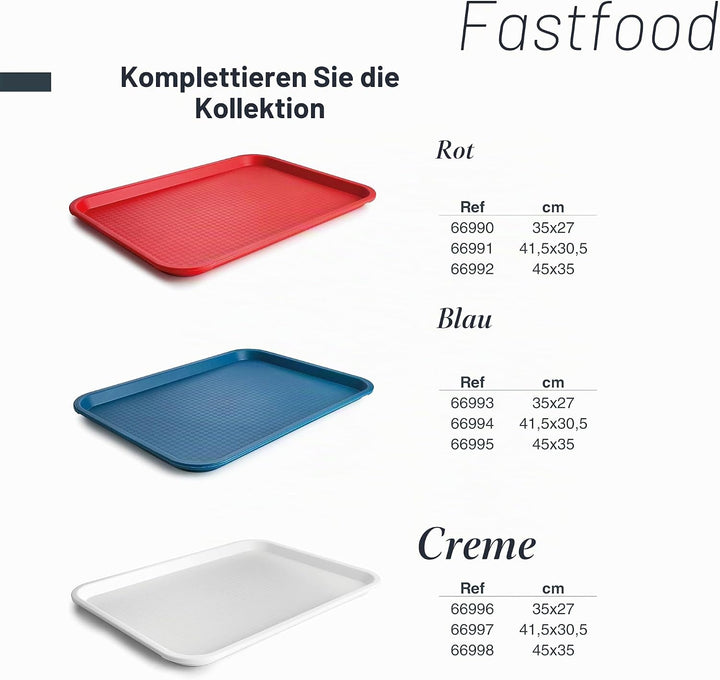 Lacor - 66997 - Serviertablett, Serviertablett, Polypropylen, BPA-frei, Stapelbar, Widerstandsfähig,