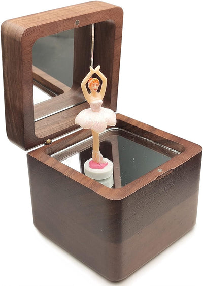 falado Spieluhr für Mädchen mit 18 Tönen, aus massivem Holz, Motiv: Ballerina, für Weihnachten/Gebur