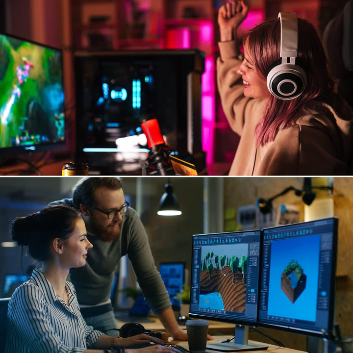KabelDirekt – 8K Displayport Kabel 2.0 – 5 m – DP 2.0 Kabel mit spezieller A.I.S. Schirmung für Gami