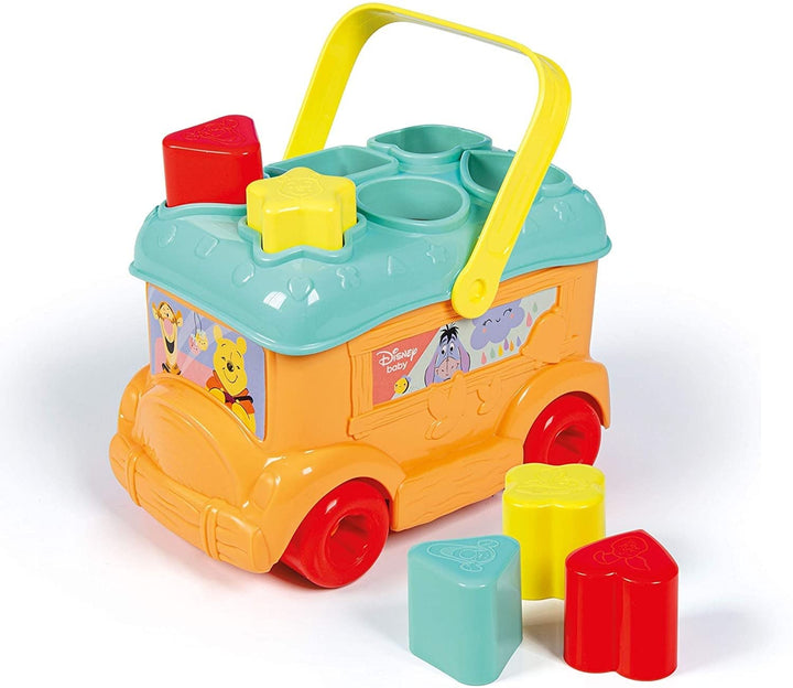 Clementoni Disney Baby Sortierbus mit Winnie Puuh - Steckspiel zur Förderung der Motorik & Koordinat