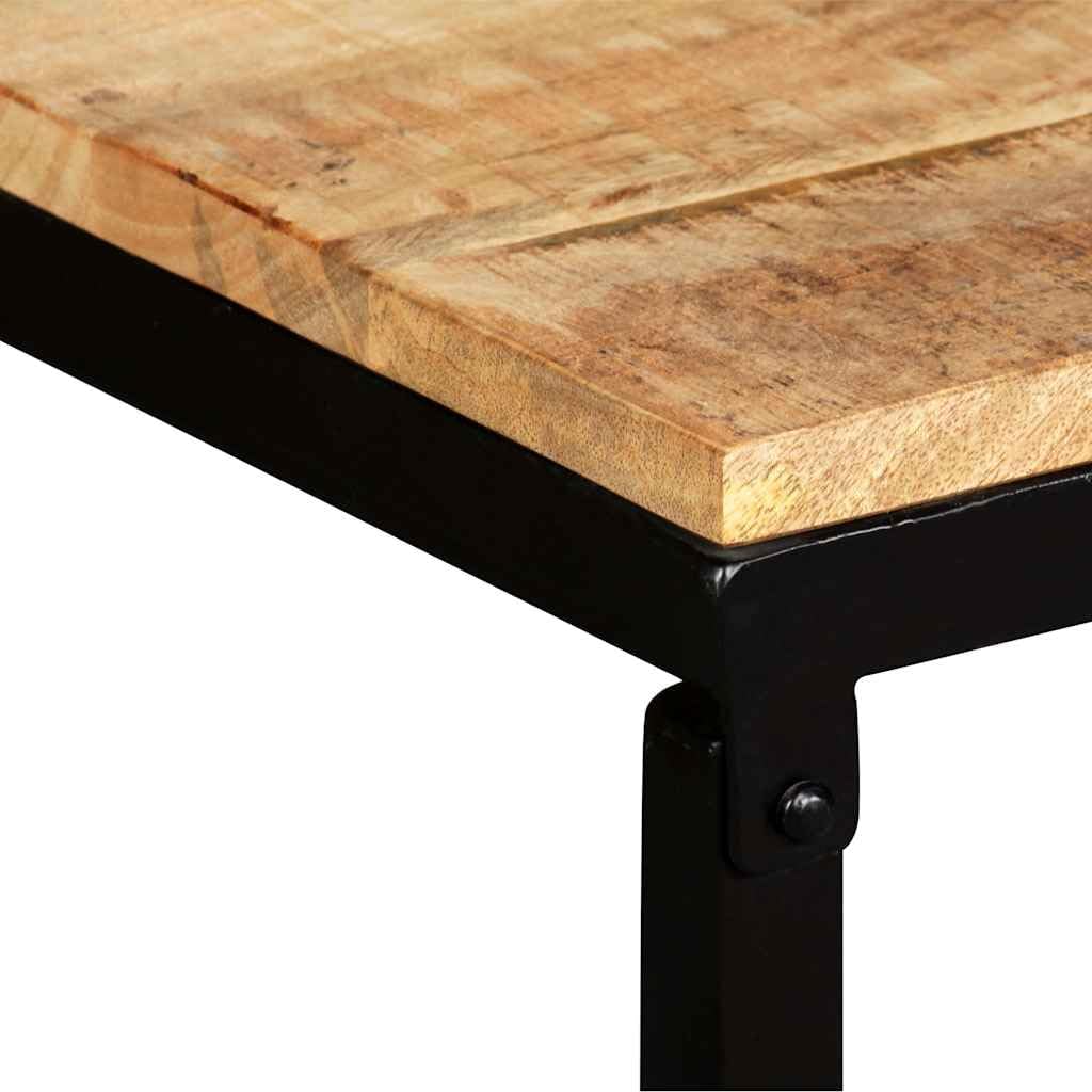 vidaXL Sitzbank Mangoholz Vintage 110x35x45cm Holzbank Wartebank Flurbank Bank 110 x 35 x 45 cm Brau