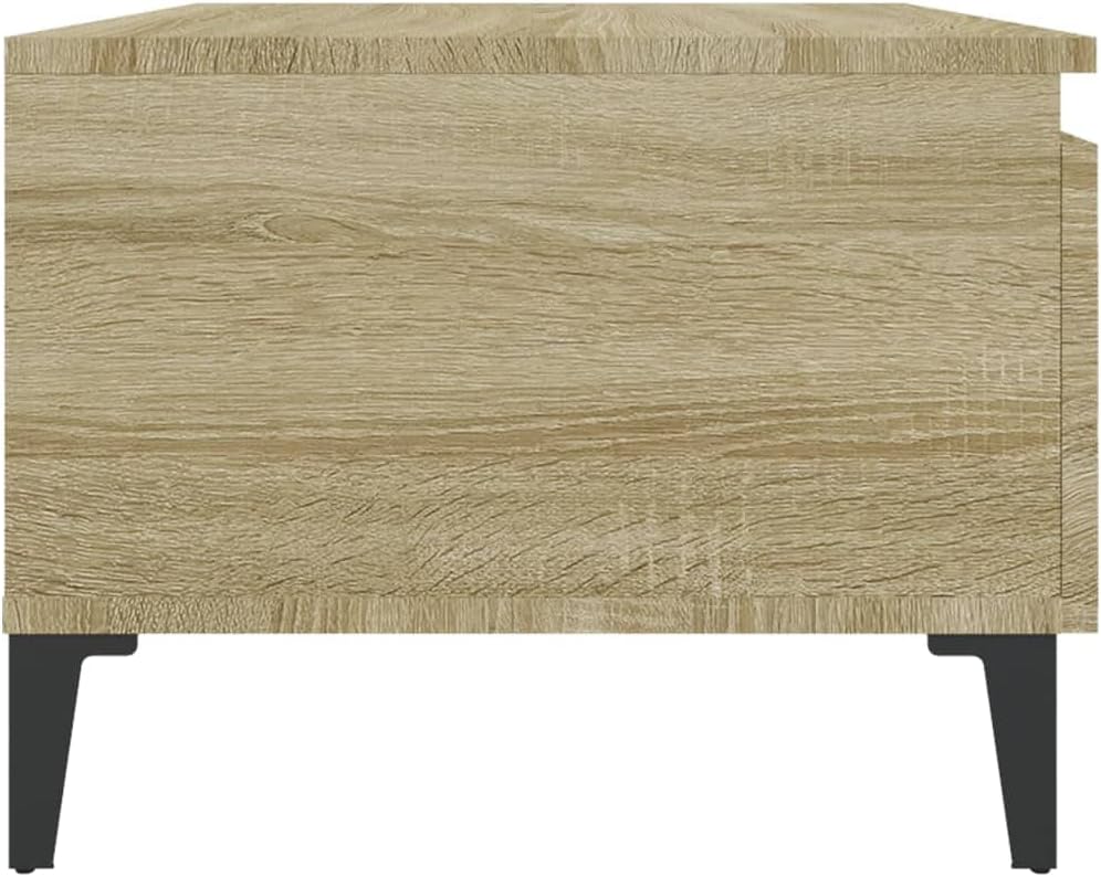 FIRBNUS Beistelltisch Sonoma-Eiche Beistelltisch Couch Beistelltisch Schmal Beistelltisch Holz Beist