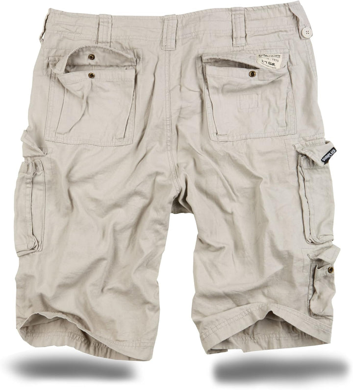 Trooper Herren Cargo Shorts Lightning Edition Bermuda Kurze Hose Vintage (S-7XL) M Old-white, M Old-