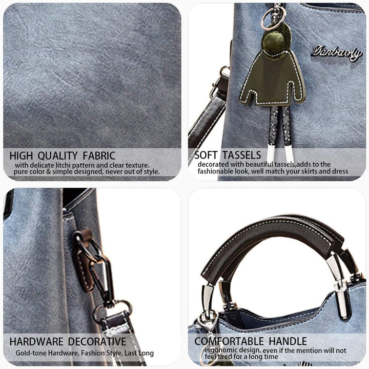 BUKESIYI Damen Tasche Umhängetasche Handtasche Frauen Klein Schultertasche Weekender Lack PU Leder C