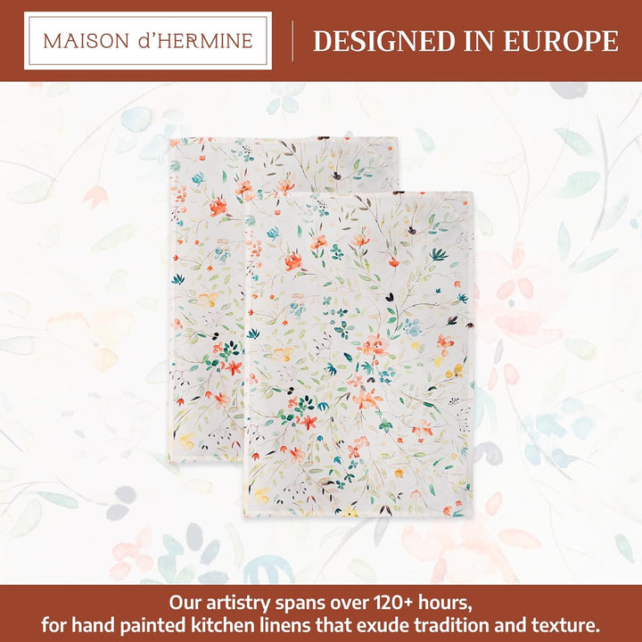 Maison d' Hermine Colmar 100% Baumwolle Set von 2 Multi-Purpose Küchenhandtuch | Bar Handtücher | Fr