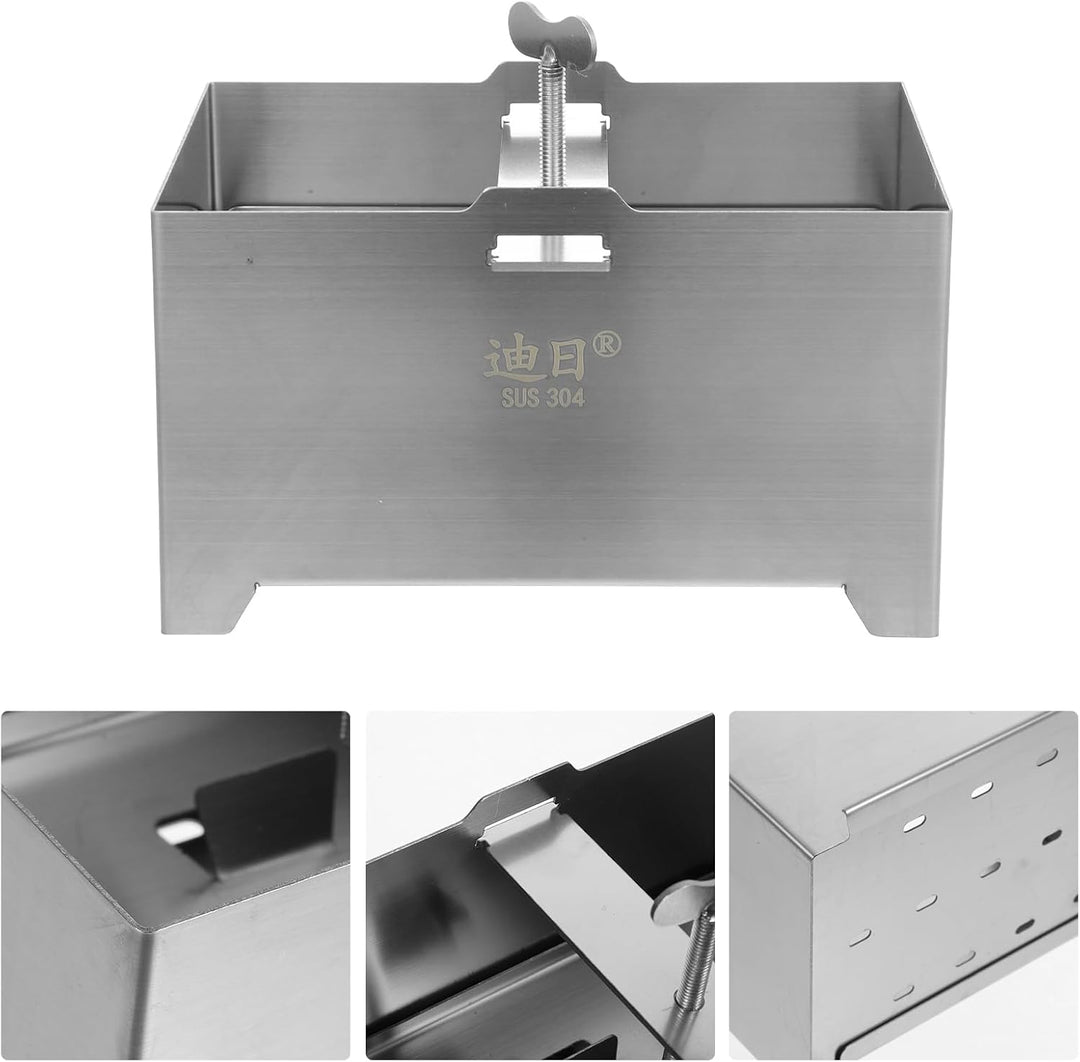 Operitacx Edelstahl Tofu Presse 16X12X9 cm 304 Lebensmittelqualität Rechteckige Tofu Pressform Für H