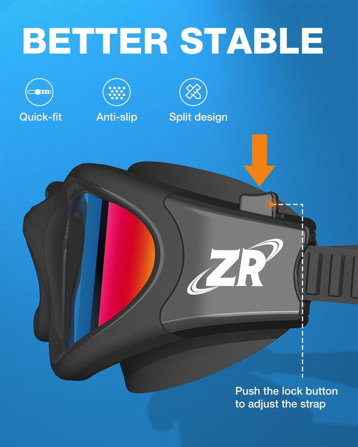 ZIONOR G1 - Polarisierte Schwimmbrille für Unisex und Erwachsene und Damen, beschlagfrei, 100% UV-Sc