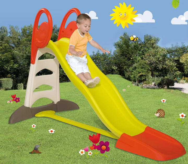 Smoby 310261 – XL Doppel-Wellen-Rutsche – Grosse Rutsche mit Wasseranschluss, 2,30 Meter lang, mit R