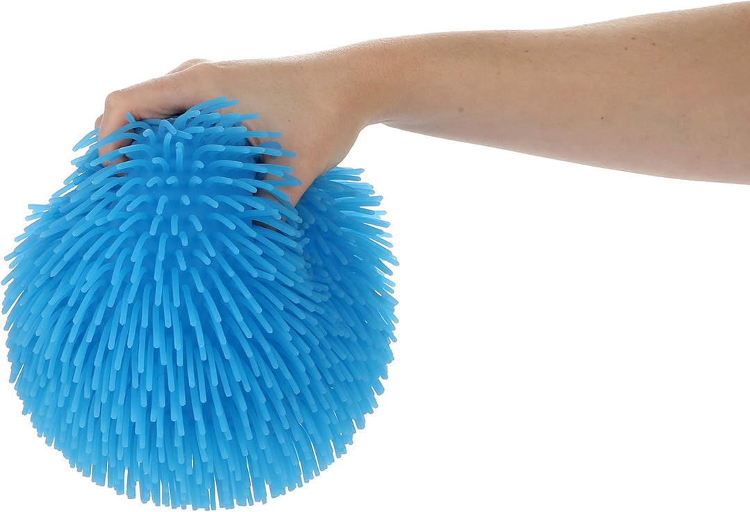 TOI-Toys Puffer Bälle mit Noppen, Blau – Fidget Toys Anti-Stress-Spielzeug Bälle für Kinder, elastis