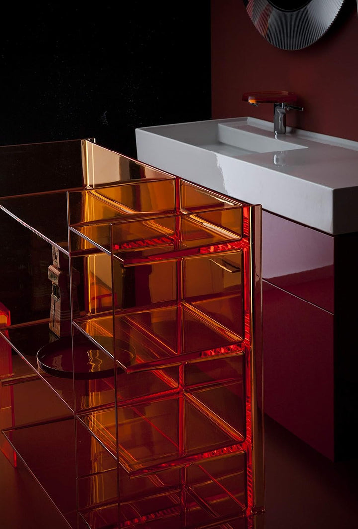 Kartell Sound-Rack, Bambus, Amber, 26 x 53 x 75 cm Ambra, Ambra