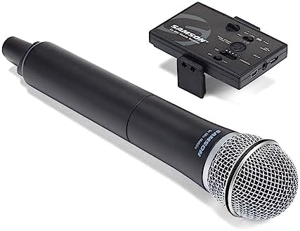 SAMSON Professional Handheld Wireless System for Mobile Video, schwarz Mikrofon und Empfänger, Mikro