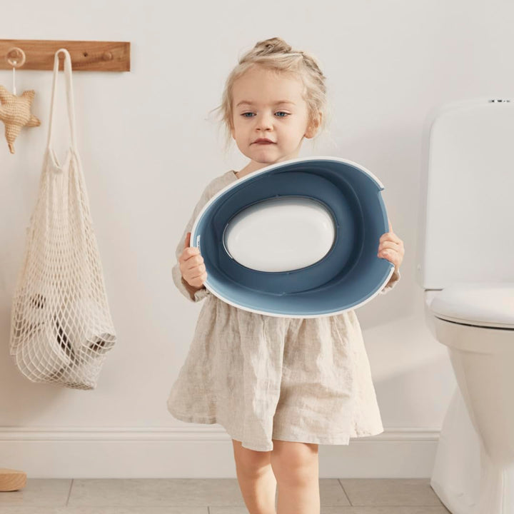 Bundle of BabyBjörn Cleveres Töpfchen, Graublau/Weiss + Tritthocker, Graublau/Weiss