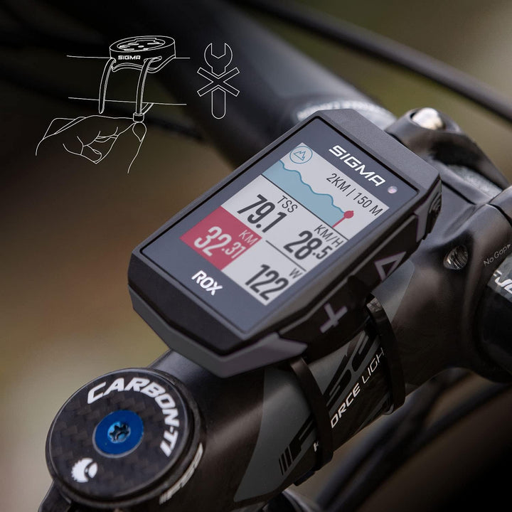 SIGMA ROX 11.1 Fahrradcomputer GPS I 150 Funktionen - Fahrrad Navi kompatibel mit Komoot & E-Bike Re